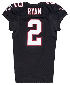 2012 Matt Ryan Game Used Atlanta Falcons Black Alternate Jersey Used On 11/29/12 Vs. New Orleans Saints (Falcons COA)